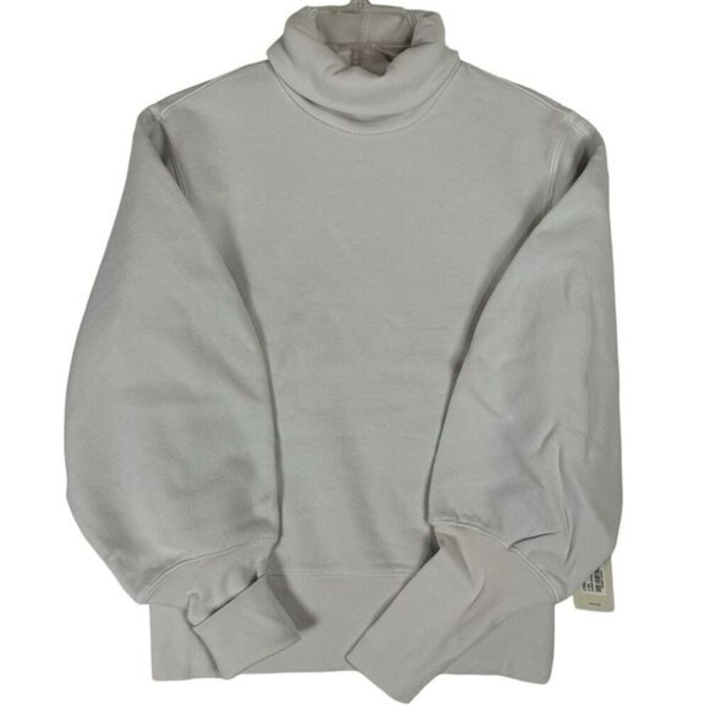 NWT AGOLDE Turtleneck Sweatshirt Size‎ XS Ribbed Trim Pullover Minimalist Chic - Picture 15 of 15